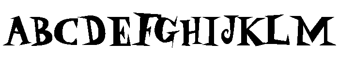 Daddy O Blackface Font UPPERCASE
