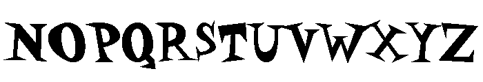 Daddy O Blackface Font UPPERCASE