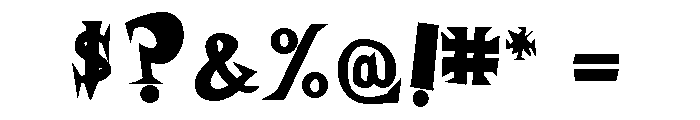 Daddy O Fatface Font OTHER CHARS