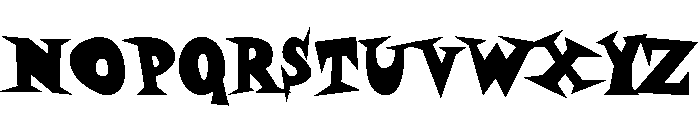 Daddy O Fatface Font UPPERCASE