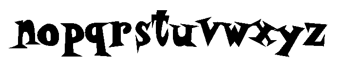 Daddy O Fatface Font LOWERCASE