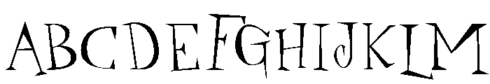 Daddy O Gaunt Font UPPERCASE