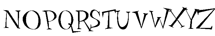 Daddy O Gaunt Font UPPERCASE