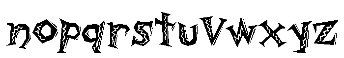 Daddy O Junkie Font LOWERCASE