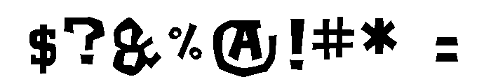 Daddy O Square Font OTHER CHARS