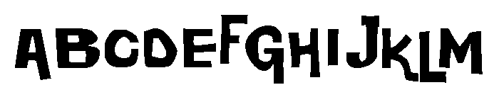 Daddy O Square Font UPPERCASE