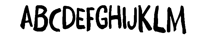 Daft Brush Regular Font UPPERCASE
