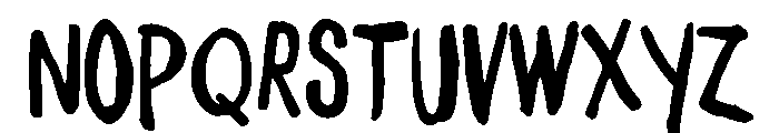 Daft Brush Regular Font LOWERCASE