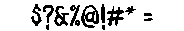Daft Brush Text Font OTHER CHARS