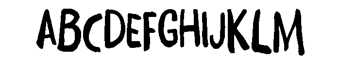 Daft Brush Text Font UPPERCASE
