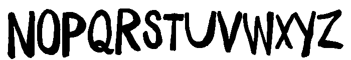 Daft Brush Text Font UPPERCASE