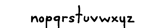 Darling Nikki Regular Font LOWERCASE