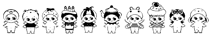 DB Baby Angels Font OTHER CHARS