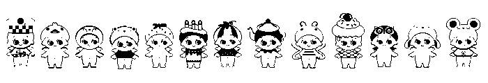 DB Baby Angels Font LOWERCASE