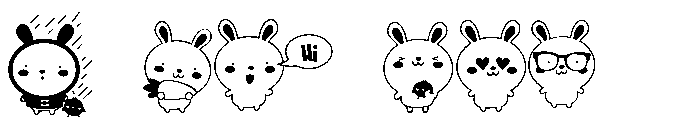 DB Baby Beakers Bunnies Font OTHER CHARS