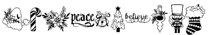 DB Bah-humbug Christmas Font OTHER CHARS