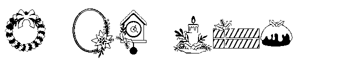 DB Bah-humbug Christmas Font OTHER CHARS