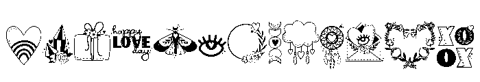DB Boho Love Font UPPERCASE