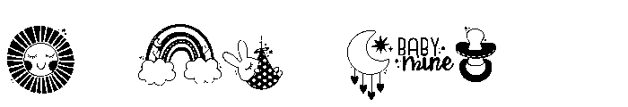 DB Boho Soul Baby Font OTHER CHARS