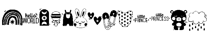 DB Boho Soul Baby Font UPPERCASE
