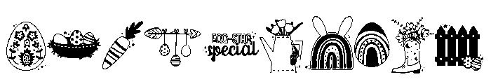 DB Boho Soul Easter Font OTHER CHARS