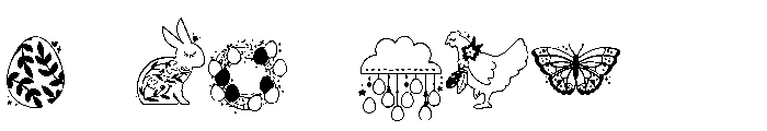 DB Boho Soul Easter Font OTHER CHARS