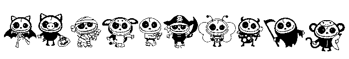 DB Boneita and Slim Costumes Font OTHER CHARS