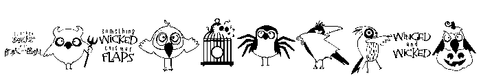DB Bones and Feathers Society Font OTHER CHARS