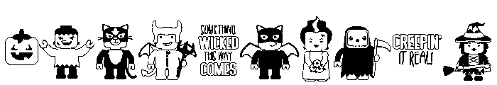 DB Build Me Halloween Font OTHER CHARS