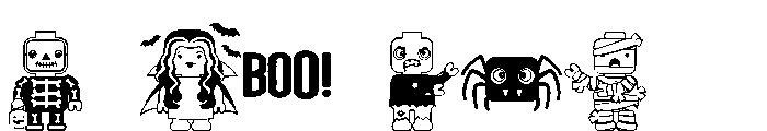DB Build Me Halloween Font OTHER CHARS