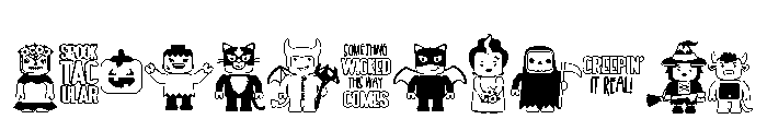 DB Build Me Halloween Font UPPERCASE