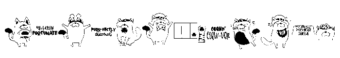 DB Check Meowt Lucky Font LOWERCASE