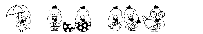 DB Chicken Nuggets Font OTHER CHARS
