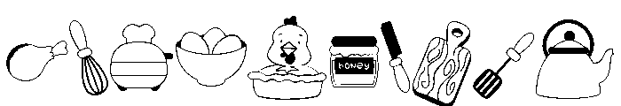 DB Chicken Pot Pie Font OTHER CHARS