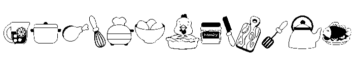 DB Chicken Pot Pie Font LOWERCASE