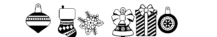 DB Christmas Gnomes Accents Font OTHER CHARS