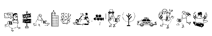 DB City Coo Crew Font UPPERCASE