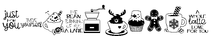 DB Coffee Shop Holidays Font OTHER CHARS