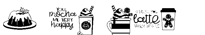 DB Coffee Shop Holidays Font OTHER CHARS