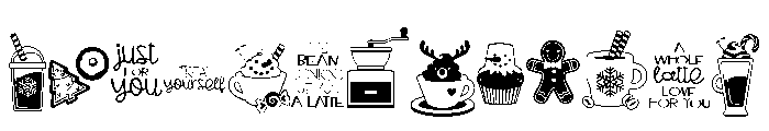 DB Coffee Shop Holidays Font LOWERCASE