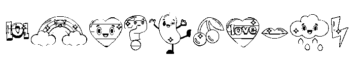 DB Cool Beans Font OTHER CHARS