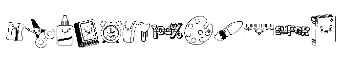 DB Cool School Font UPPERCASE