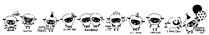 DB Counting Sheep Puns Font OTHER CHARS
