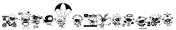 DB Counting Sheep Puns Font UPPERCASE
