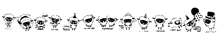DB Counting Sheep Puns Font LOWERCASE