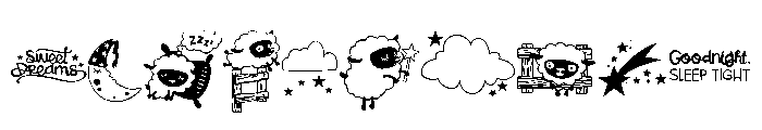 DB Counting Sheep Font OTHER CHARS