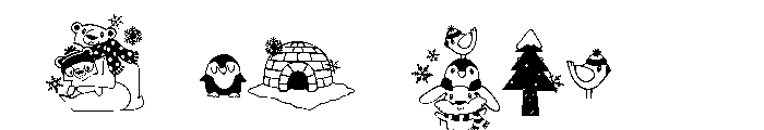 DB Cozie Cuties Font OTHER CHARS