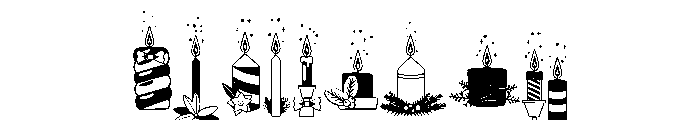 DB Cozy Candles Font OTHER CHARS