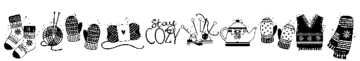 DB Cozy Knits Font OTHER CHARS