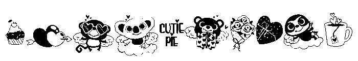 DB Cutey Cupid Friends Font OTHER CHARS